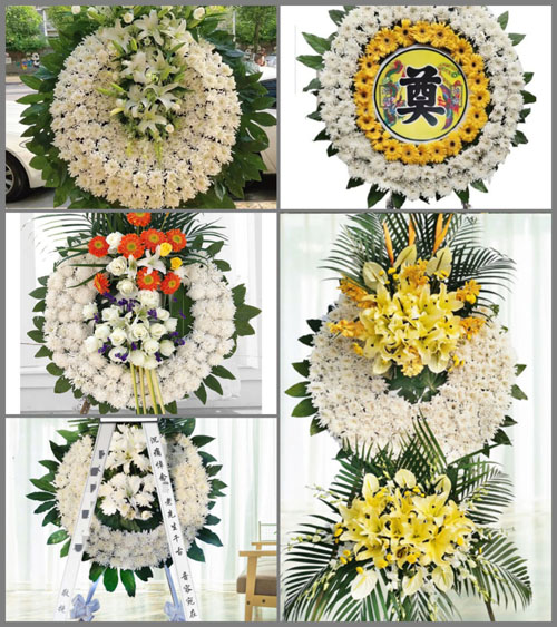 福建三明大田县上京镇城口村花圈速递