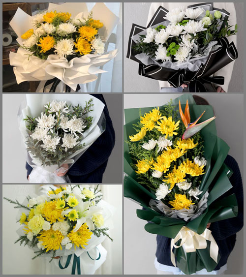 福建三明大田县上京镇城口村白事花束代送